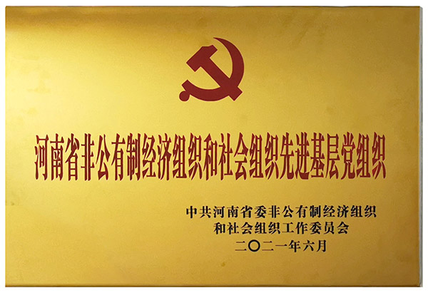 河南省非公有制经济组织和社会组织先进基层党组织